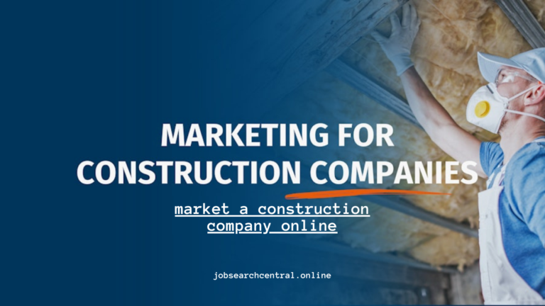 market a construction company online